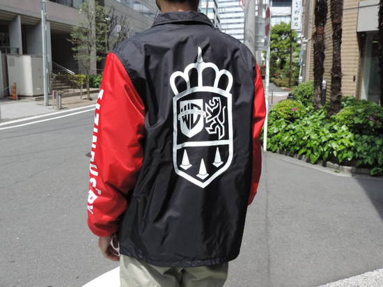 RAH x WDsounds　317 INDUSTRY COACH JKT　black red Back.JPG